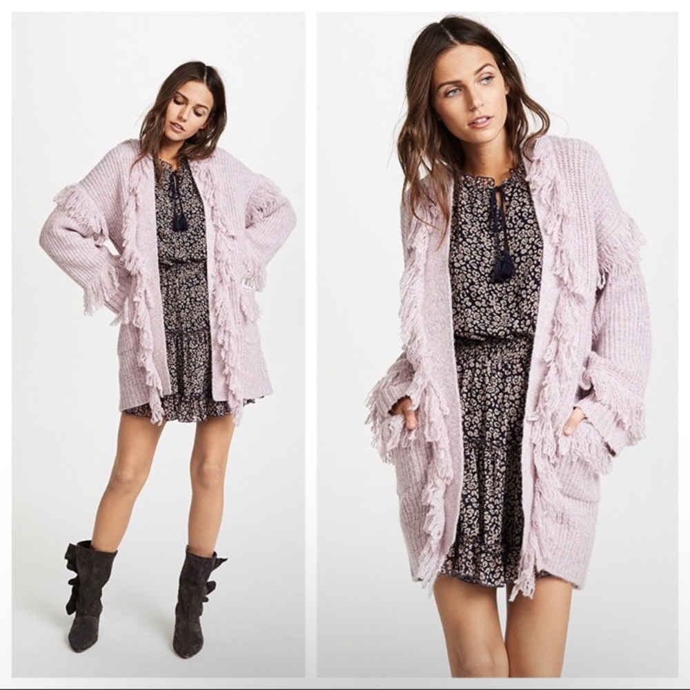 Rebecca Minkoff Berea Fringe Cardigan